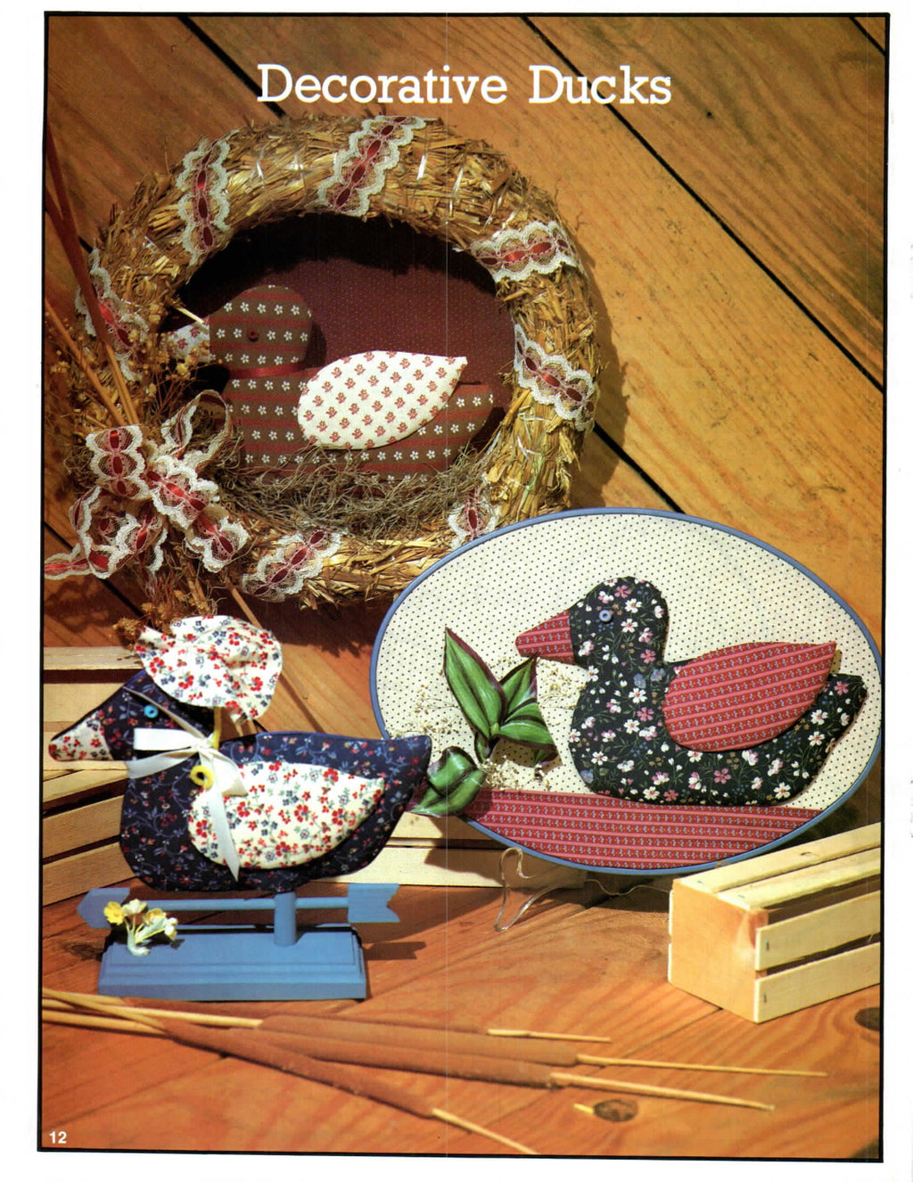 No-Sew Calico Weathervane Animals (undated, Plaid #07727)
