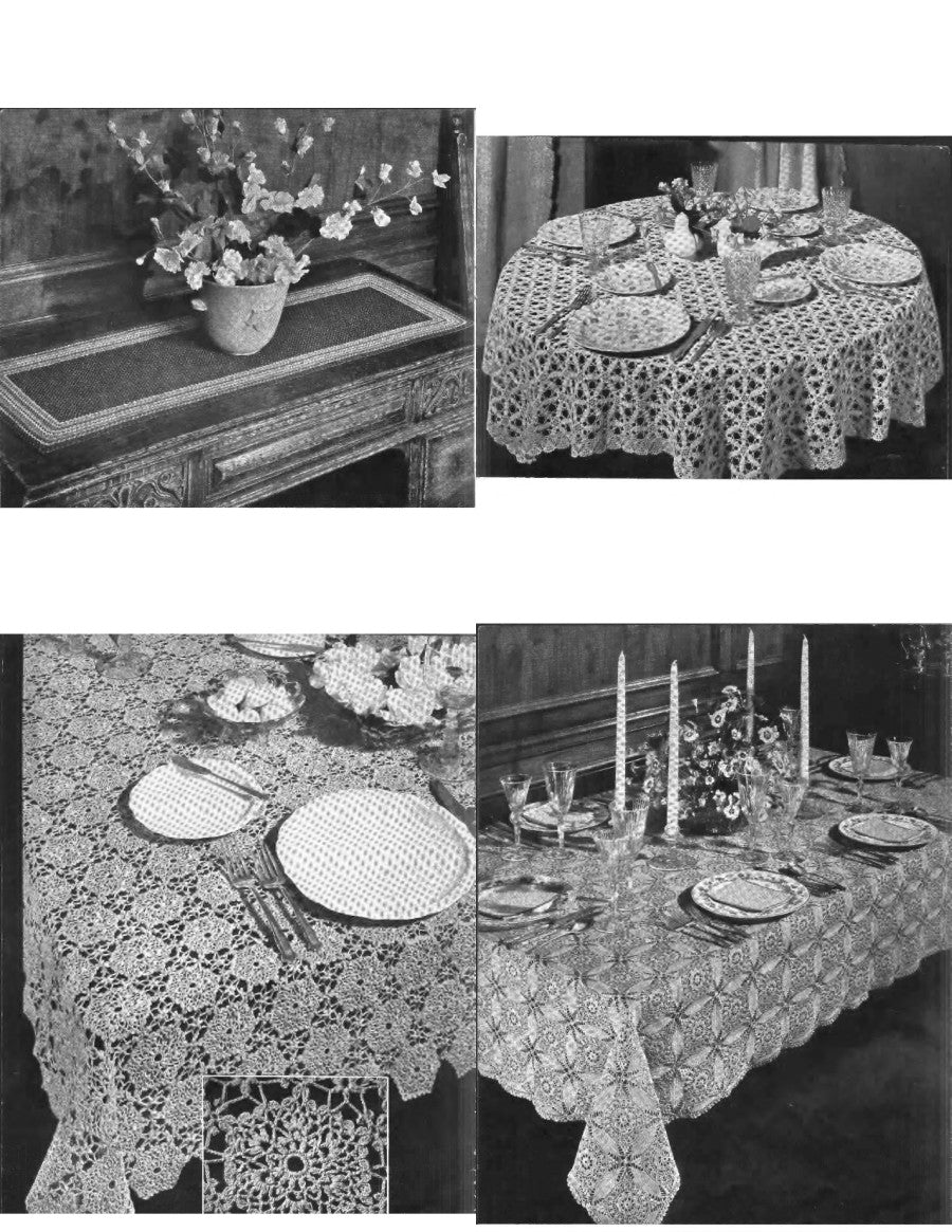 The Table Cloth Book — Crochet Designs, Book No. 9, 1939