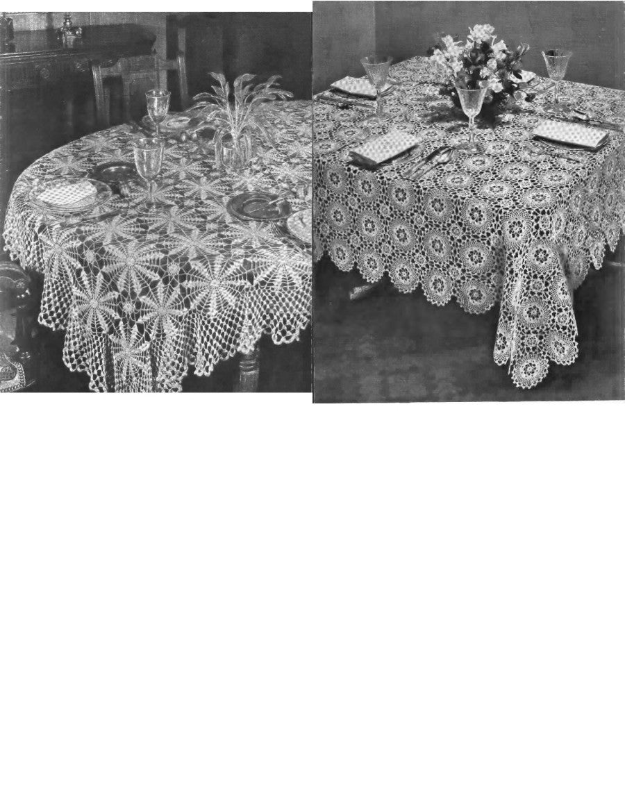 The Table Cloth Book — Crochet Designs, Book No. 9, 1939
