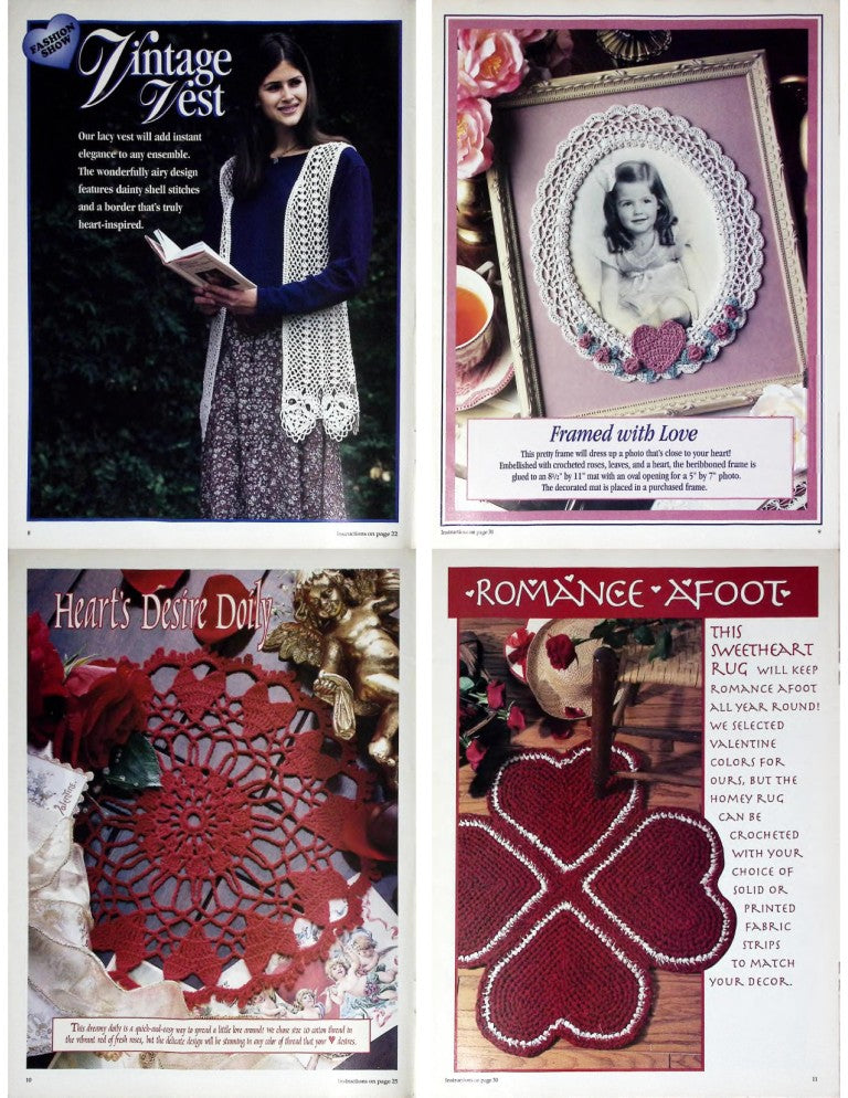Crochet with Red Heart (Crochet With Heart), February 1997 — Vol. 1 No. 6