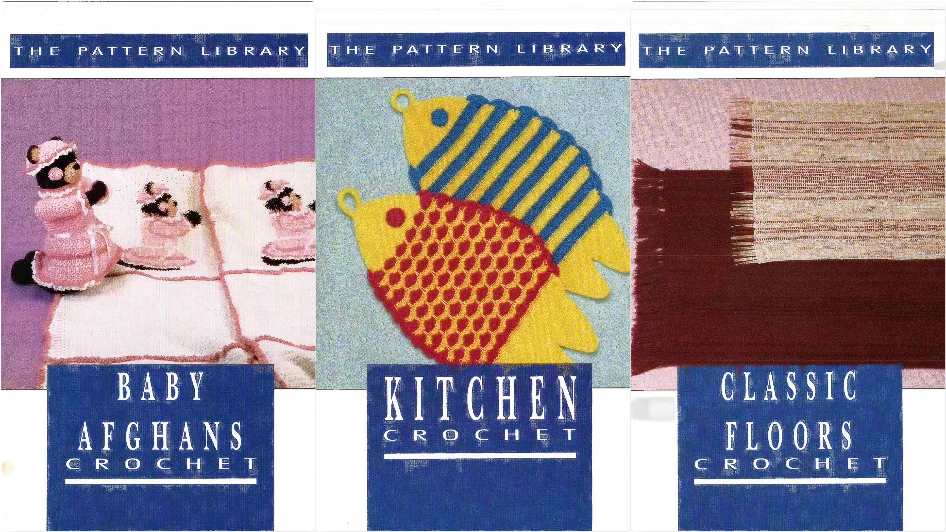 Herrschners The Pattern Library – Set of 3 Crochet Booklets