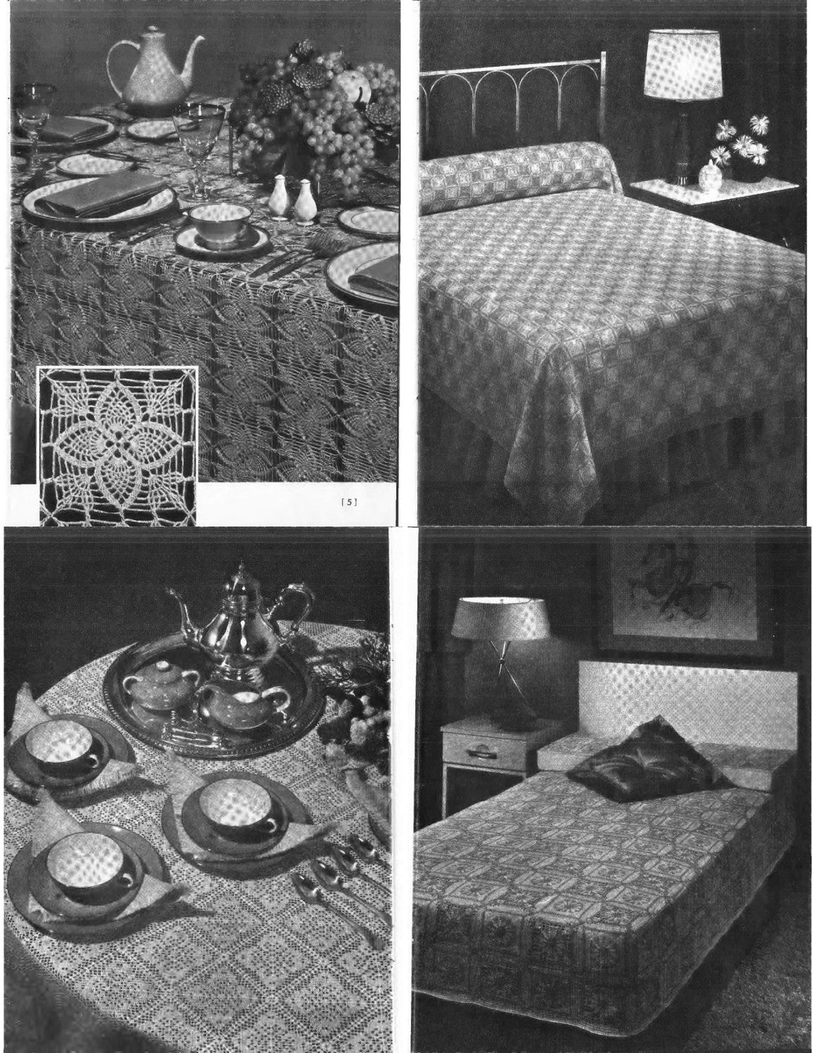 Coats & Clark’s Crochet Tablecloths & Bedspreads – Book No. 100 (1958)
