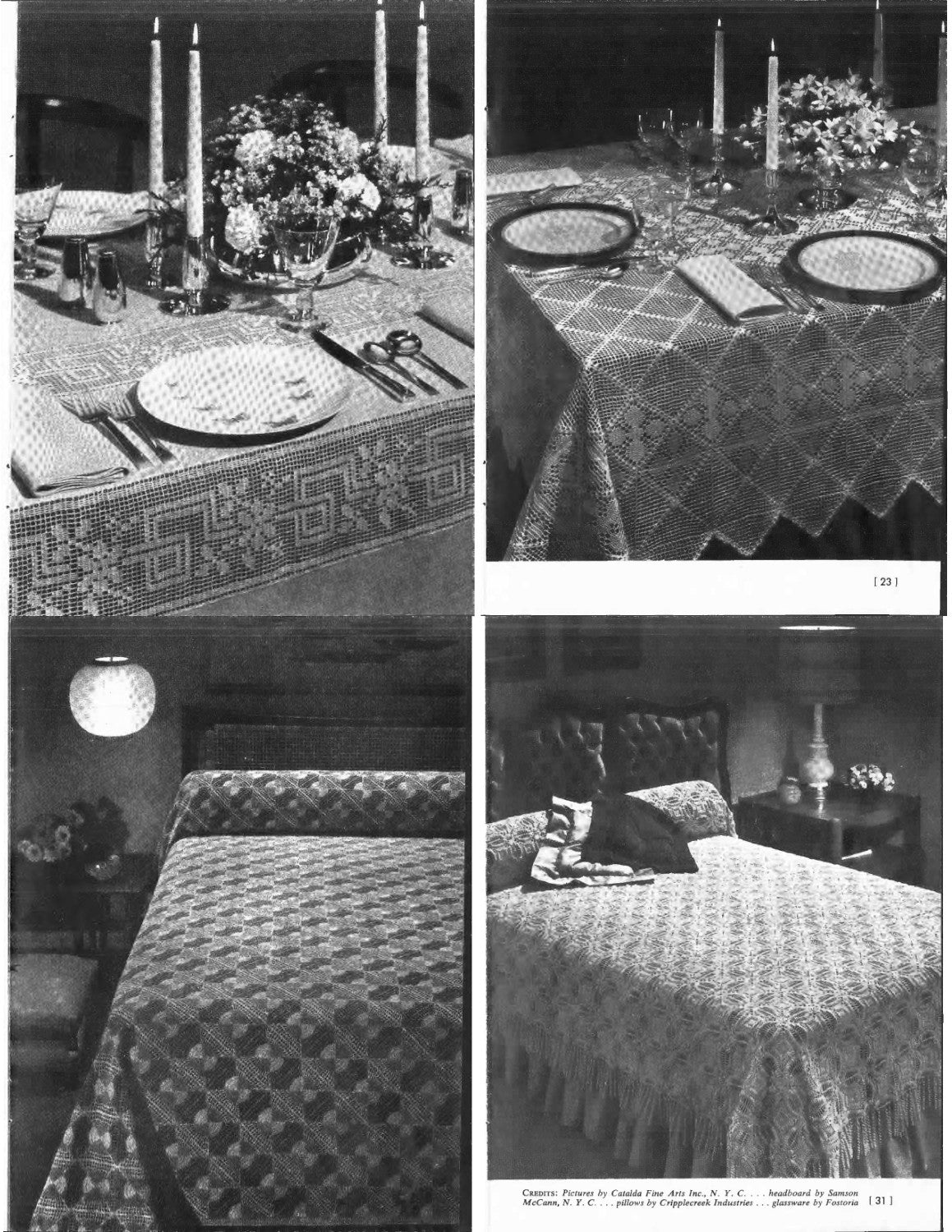 Coats & Clark’s Crochet Tablecloths & Bedspreads – Book No. 100 (1958)