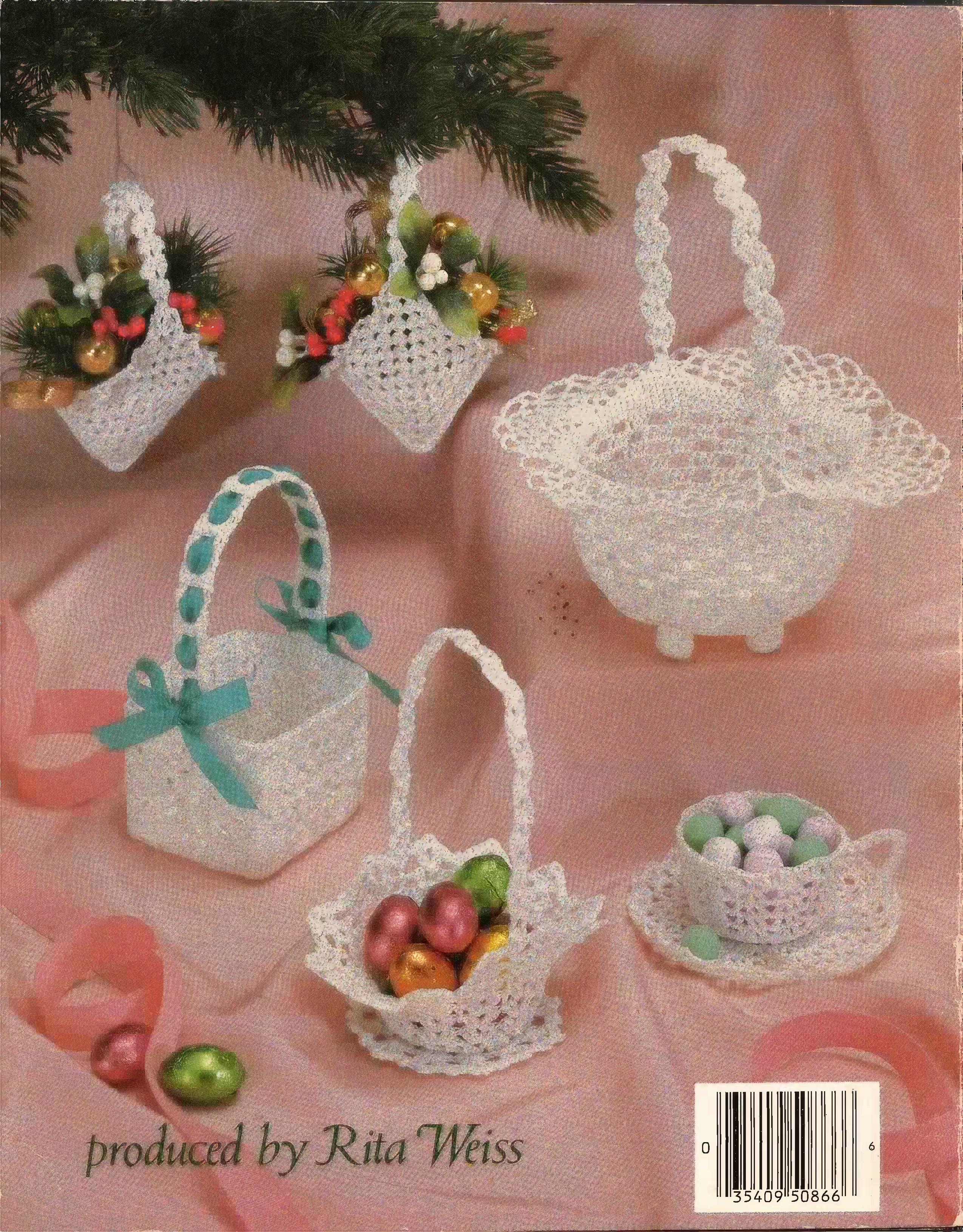 Crocheted Lace Baskets (1984) - American School of Needlework #1032