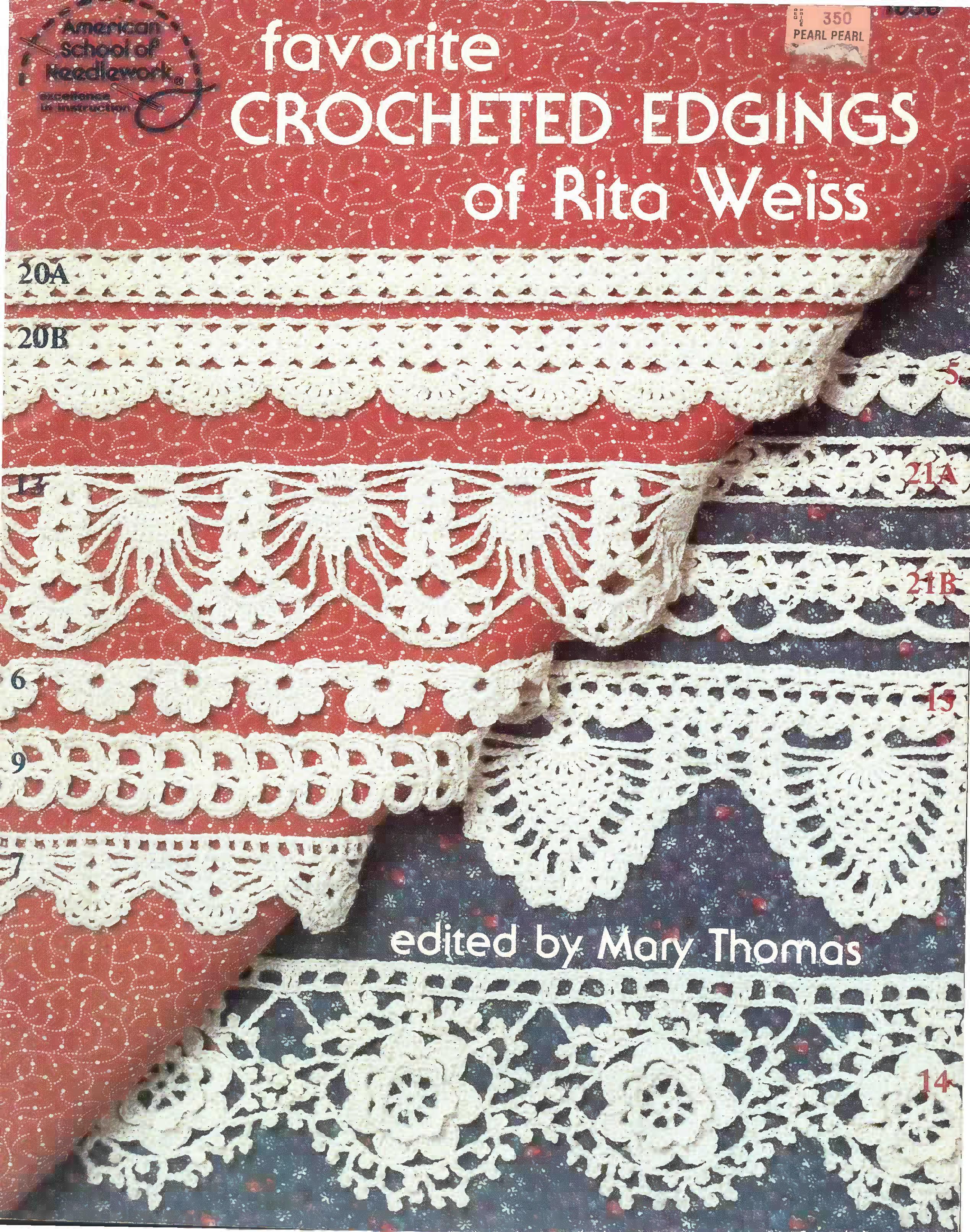 Favorite Crocheted Edgings of Rita Weiss (1985) - American School of Needlework #1036