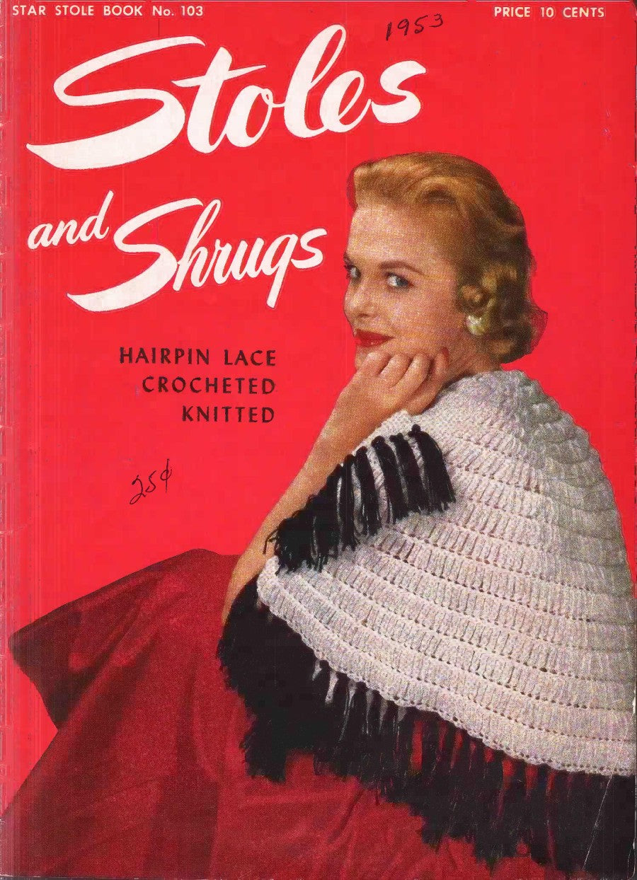Stoles and Shrugs, Star Stole Book No. 103, 1953