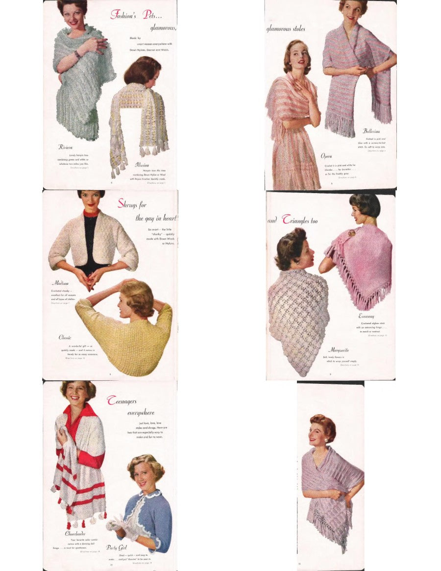 Stoles and Shrugs, Star Stole Book No. 103, 1953