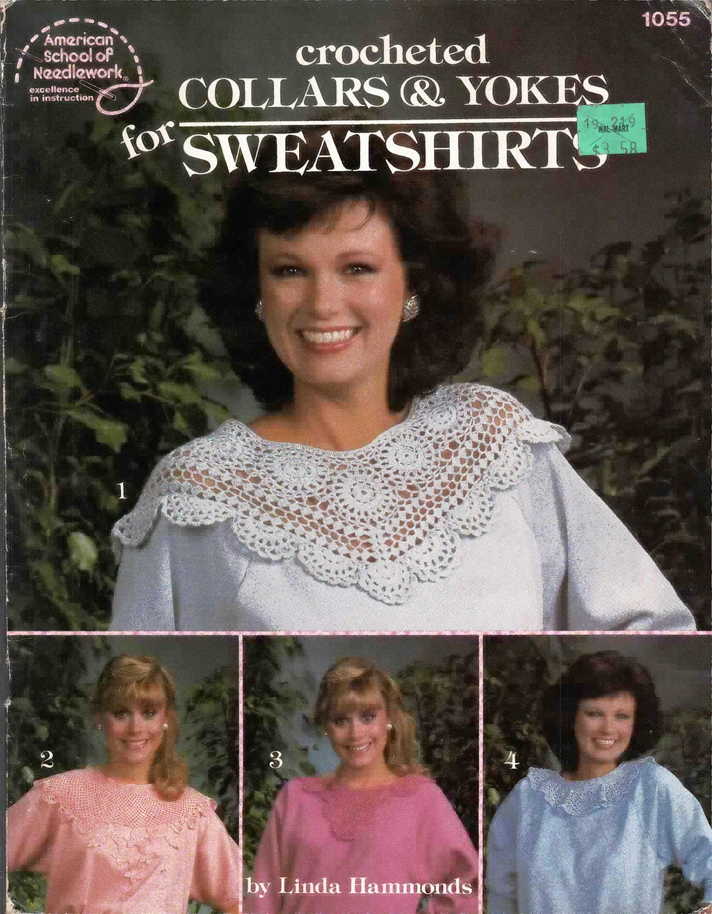 Crocheted Collars & Yokes for Sweatshirts (1987) - American School of Needlework #1055