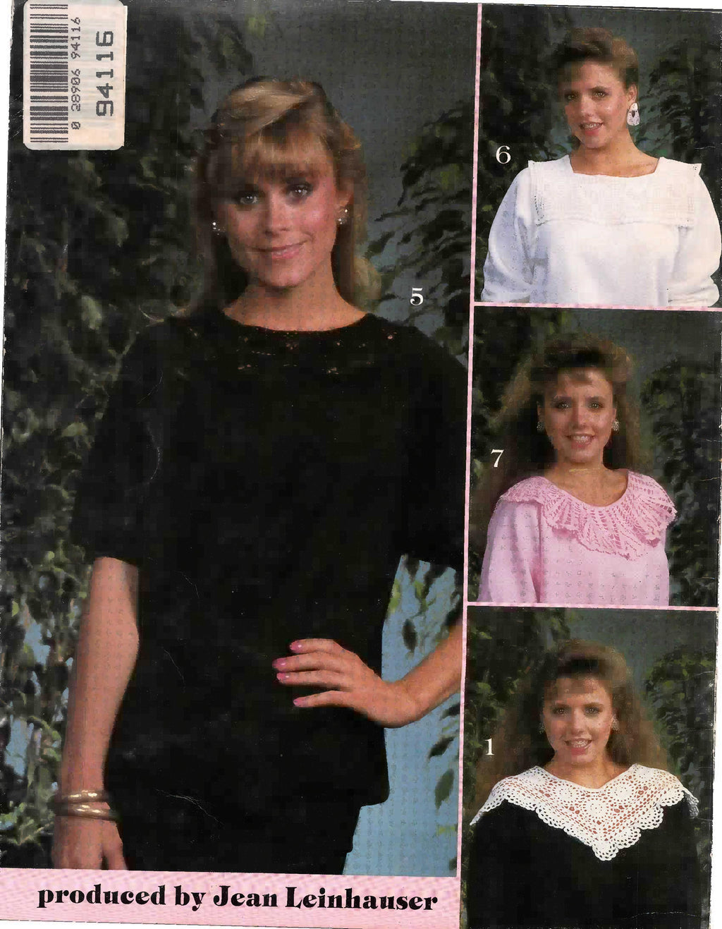 Crocheted Collars & Yokes for Sweatshirts (1987) - American School of Needlework #1055