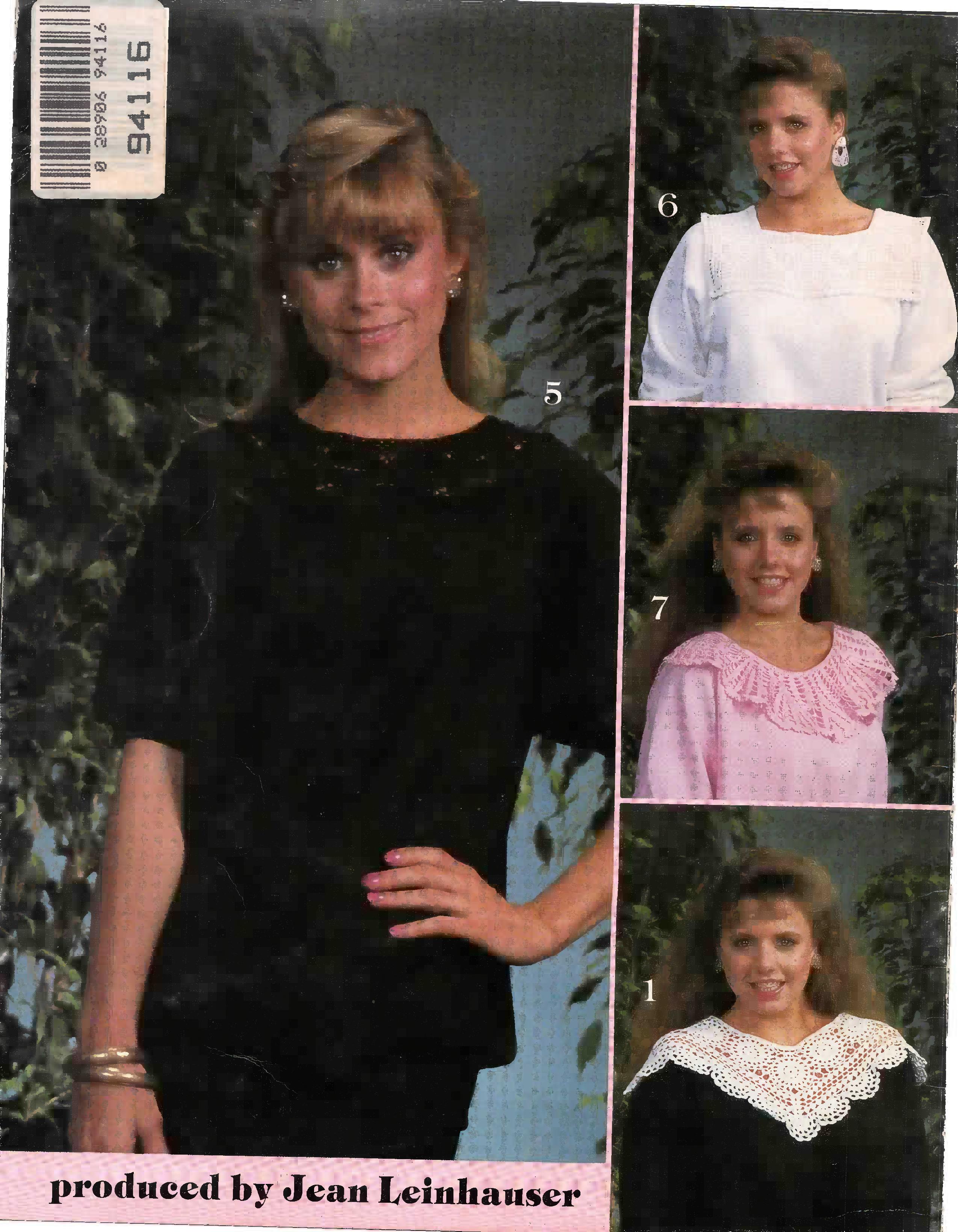 Crocheted Collars & Yokes for Sweatshirts (1987) - American School of Needlework #1055