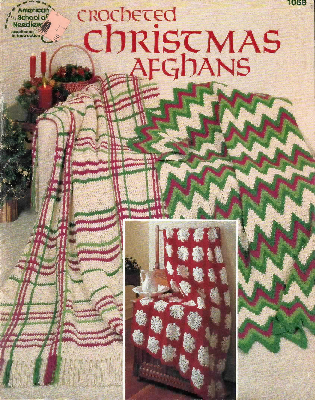 Crocheted Christmas Afghans (1989) - American School of Needlework #1068