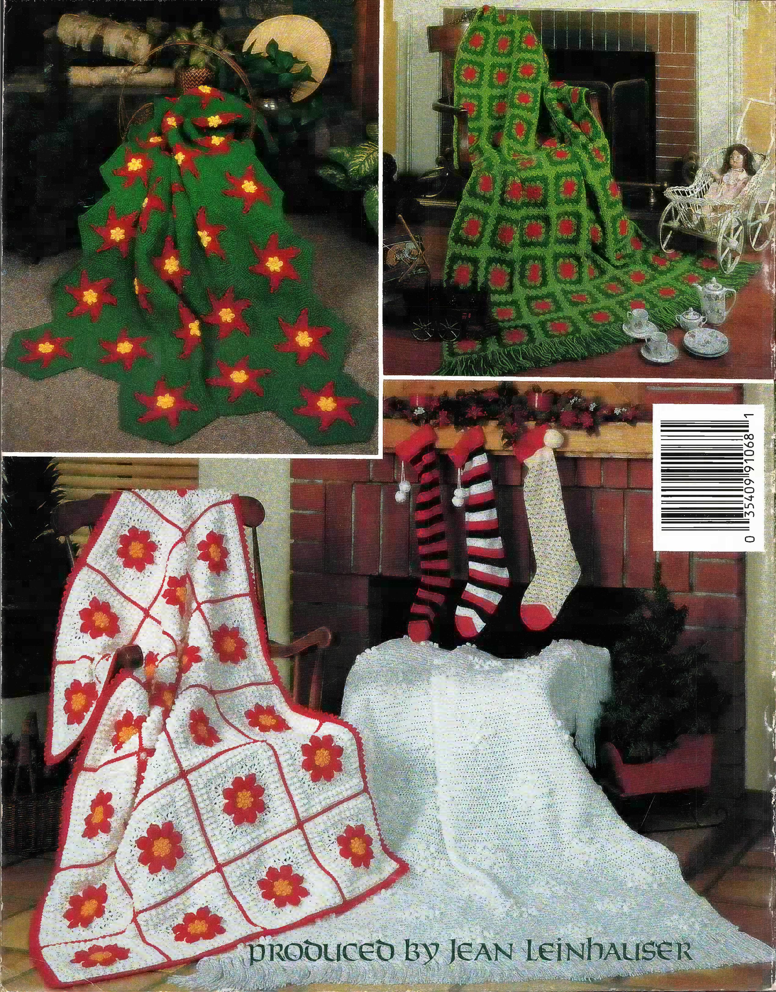 Crocheted Christmas Afghans (1989) - American School of Needlework #1068