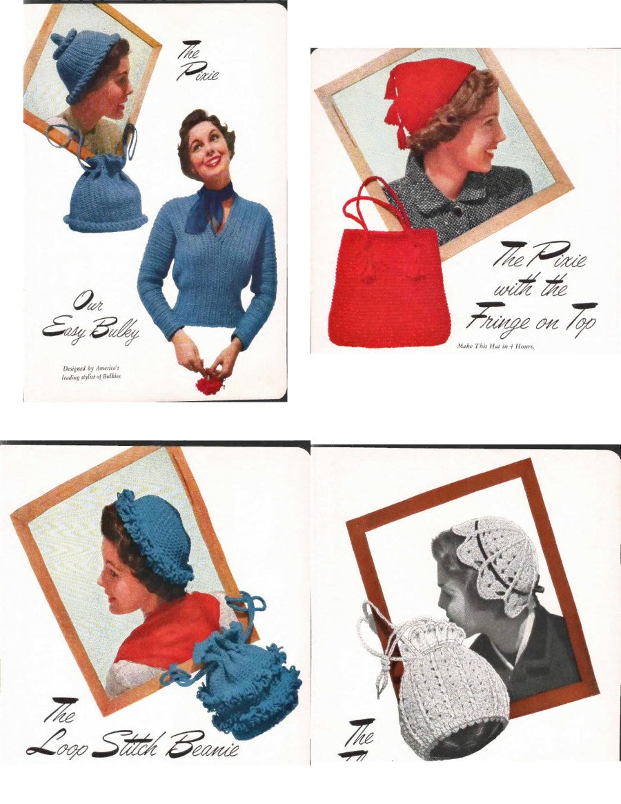 Hats, Bags and Bulky Sweaters — Star Hat & Bag Book No. 107, 1955