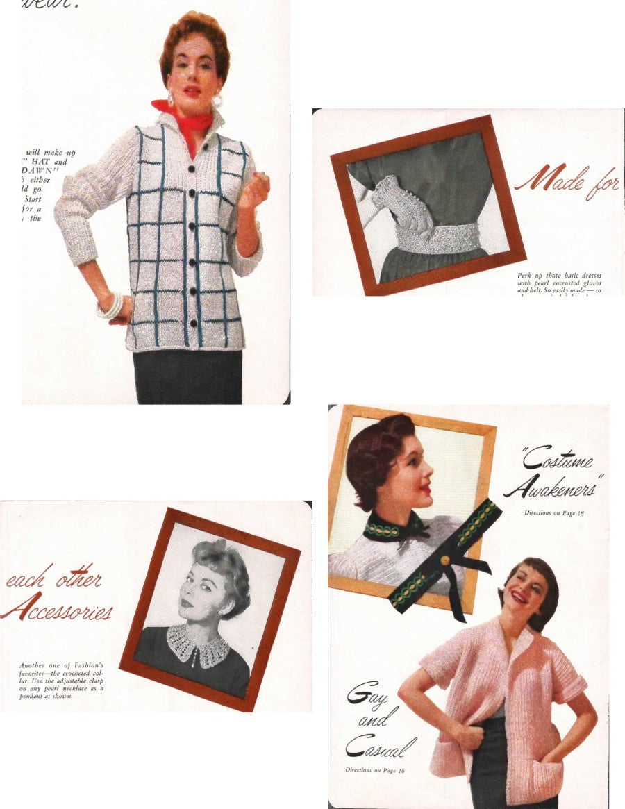 Hats, Bags and Bulky Sweaters — Star Hat & Bag Book No. 107, 1955