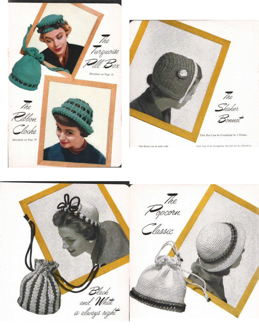 Hats, Bags and Bulky Sweaters — Star Hat & Bag Book No. 107, 1955