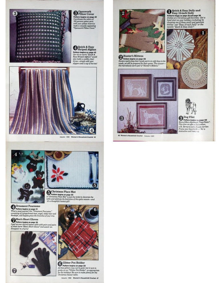Women’s Household Crochet, Vol. 11 No. 3 — Autumn 1992