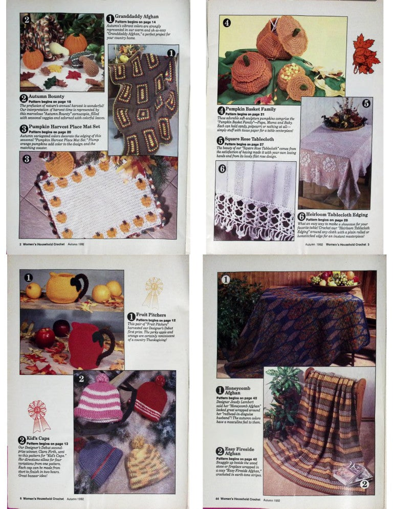 Women’s Household Crochet, Vol. 11 No. 3 — Autumn 1992