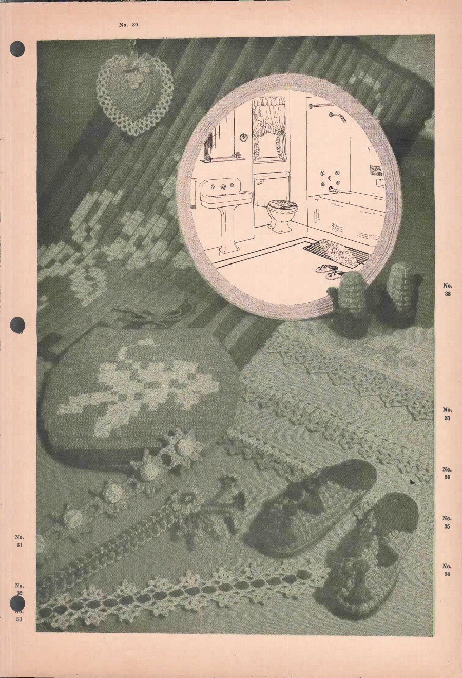 Portraits in Crochet — Lily Book 1100, c. 1943