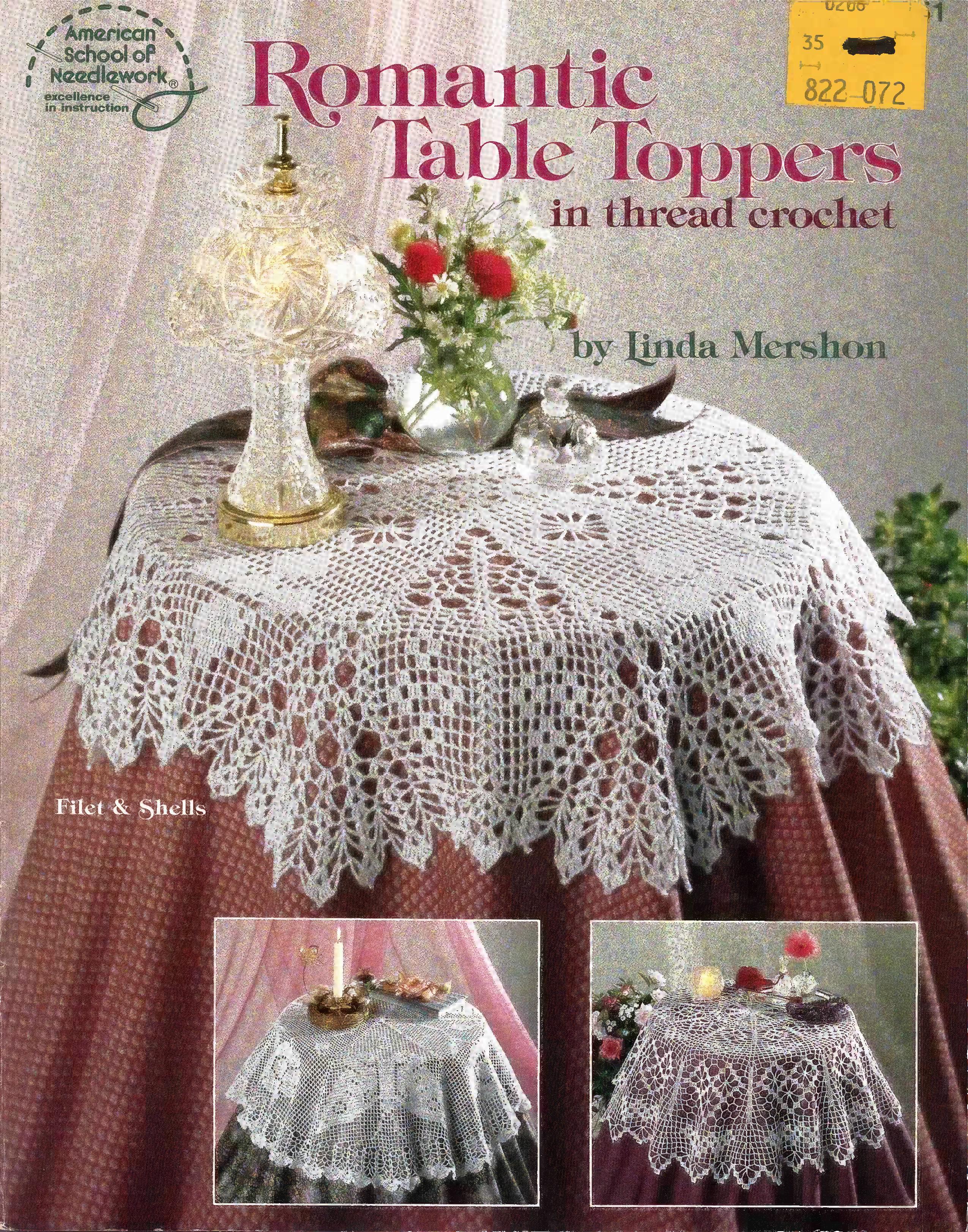Romantic Table Toppers in Thread Crochet (1993) - American School of Needlework #1151