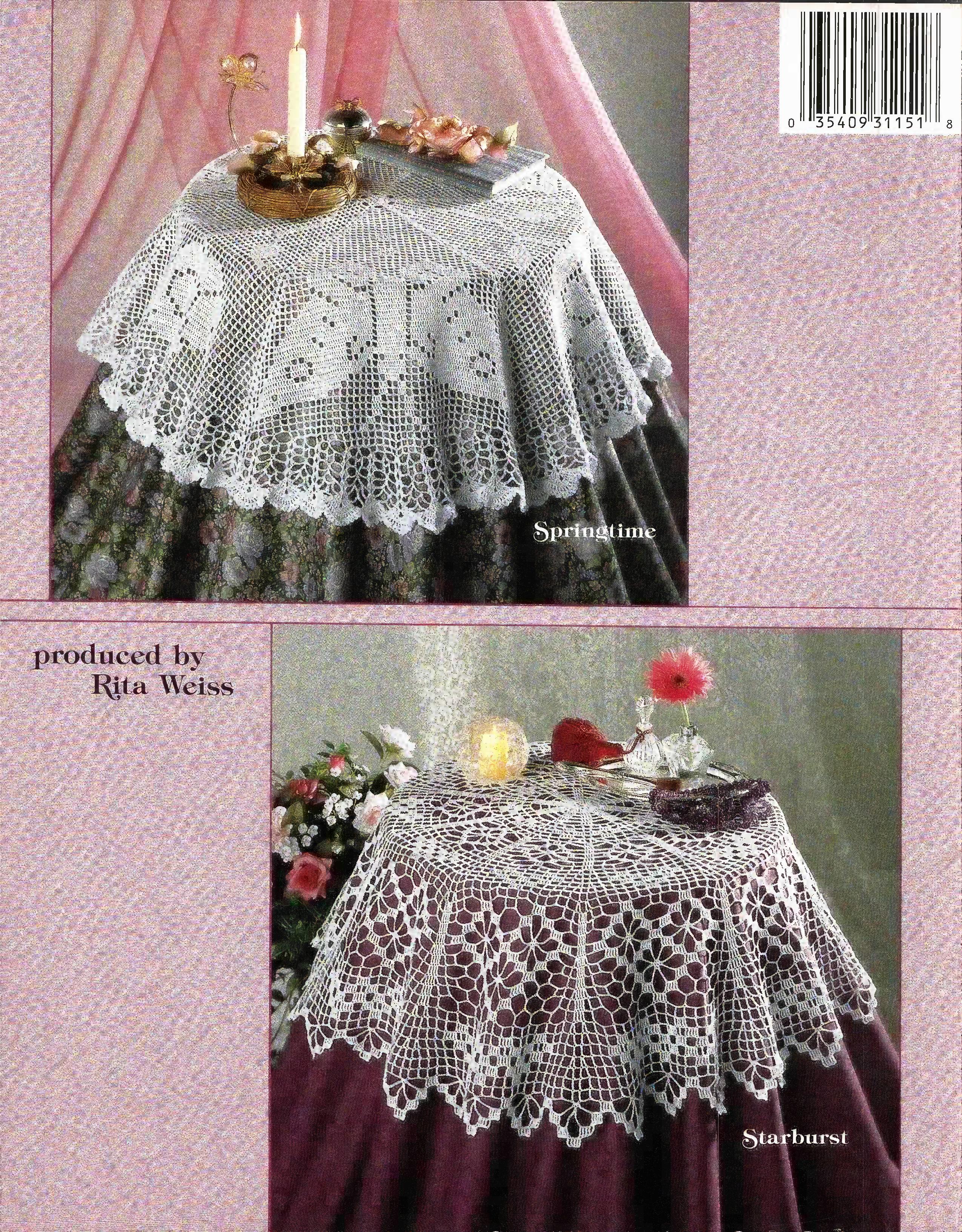 Romantic Table Toppers in Thread Crochet (1993) - American School of Needlework #1151