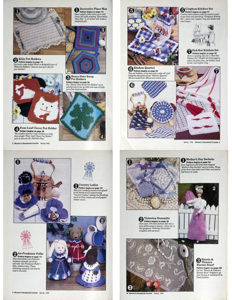 Women’s Household Crochet, Vol. 12 No. 1 — Spring 1993