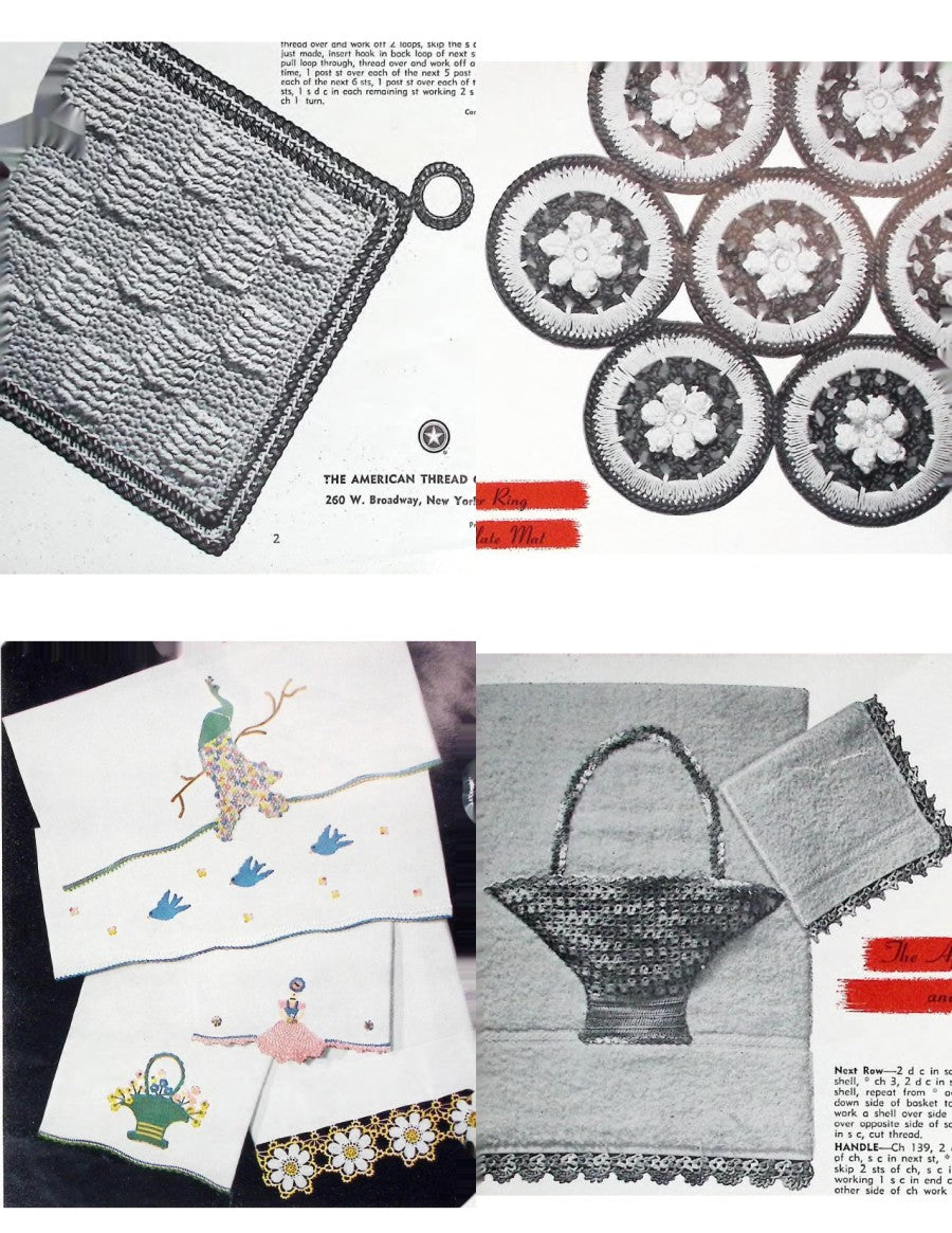 Crochet Suggestions for Fairs and Bazaars — American Thread Star Book No. 121, 1955