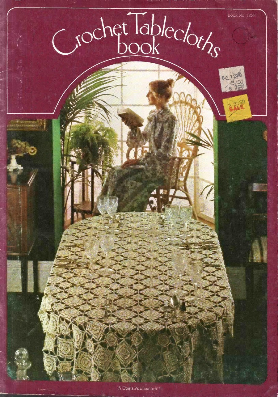 Crochet Tablecloths Book, Coats 1228 (1980)