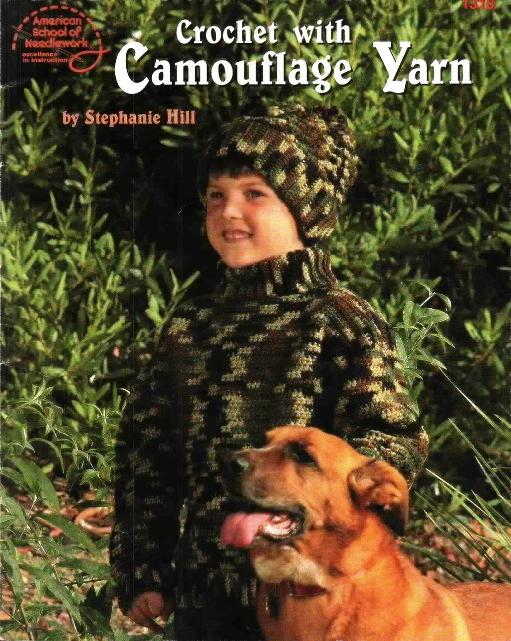 Crochet with Camouflage Yarn, American School of Needlework #1318, 2001