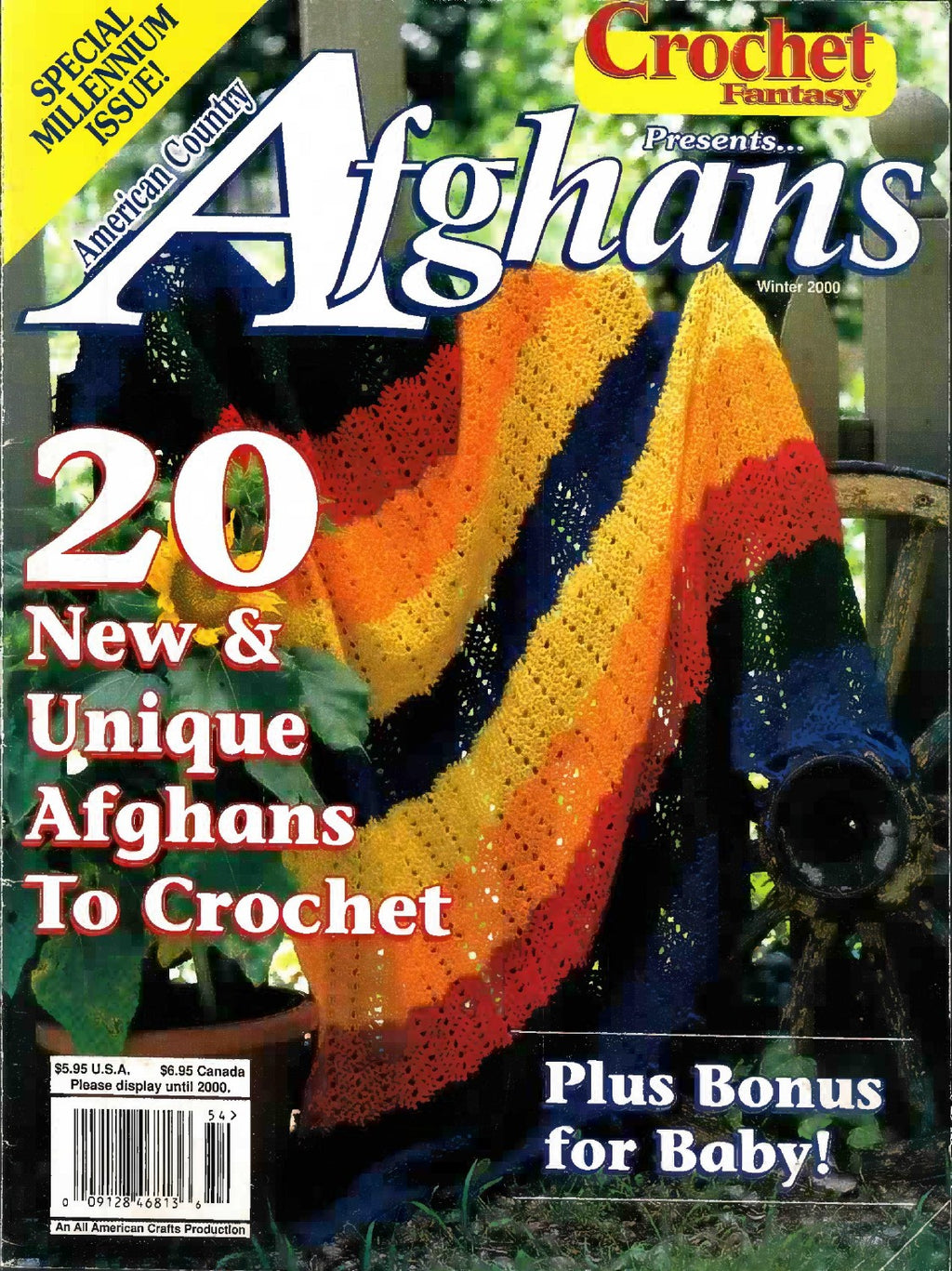 American Country Afghans (Crochet Fantasy Presents...), Winter 1999 (Number 135)