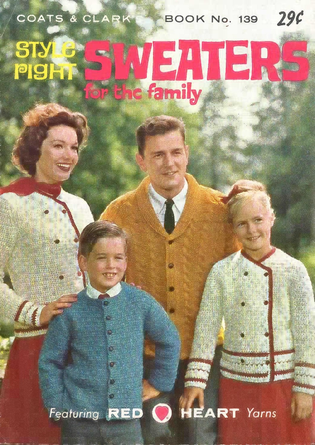 Coats & Clark’s Style Right Sweaters for the Family – Book 139 (1963, 2nd Edition)
