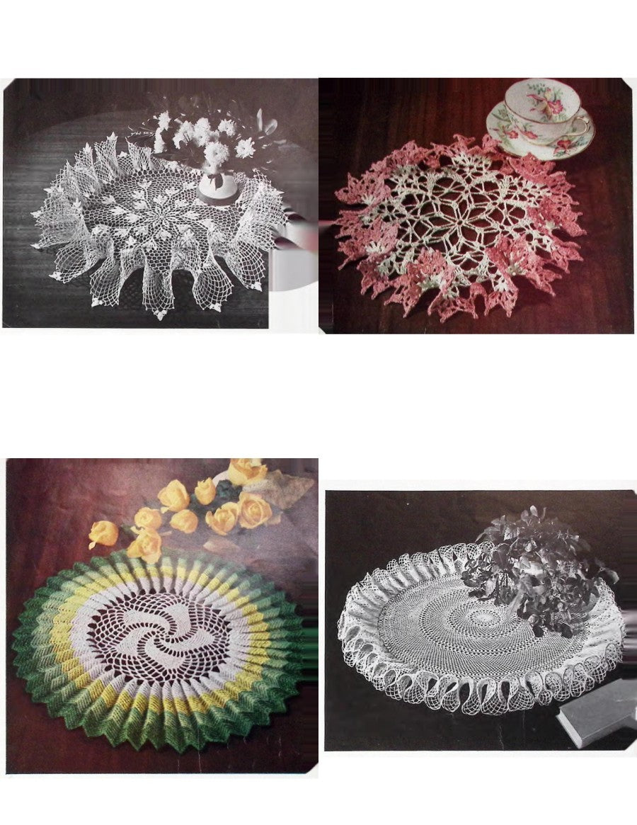 Ruffled Doilies — American Thread Star Doily Book No. 143, circa 1957