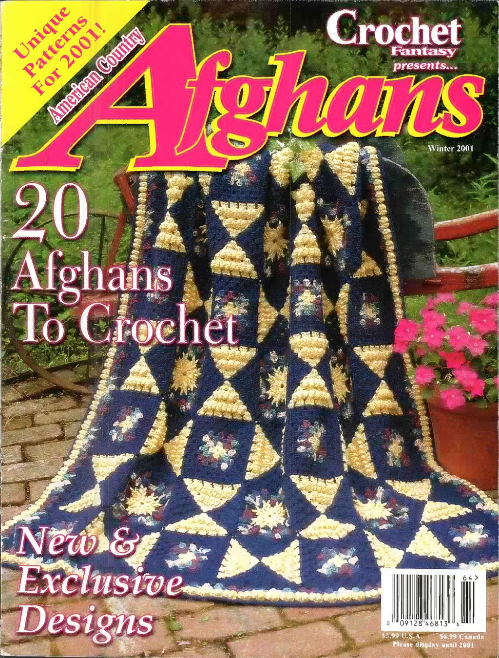 American Country Afghans (Crochet Fantasy Presents...), Winter 2001 (Number 144)