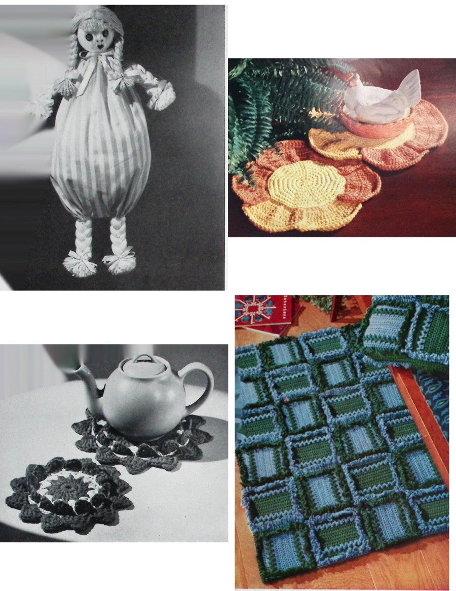 Designs Crocheted & Knitted with Aunt Lydia’s Heavy Rug Yarn — American Thread Star Book No. 152, circa 1960