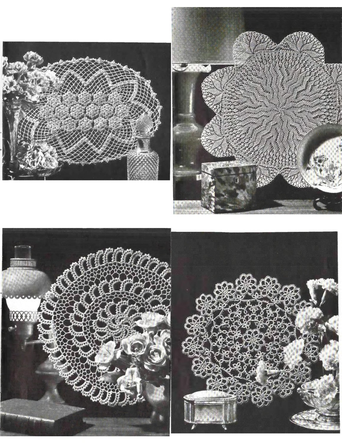 Coats & Clark’s Book No. 155 – Priscilla Doilies to Crochet, Knit and Tat (Copyright 1965)