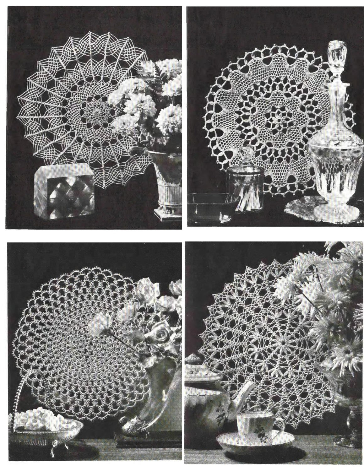 Coats & Clark’s Book No. 155 – Priscilla Doilies to Crochet, Knit and Tat (Copyright 1965)