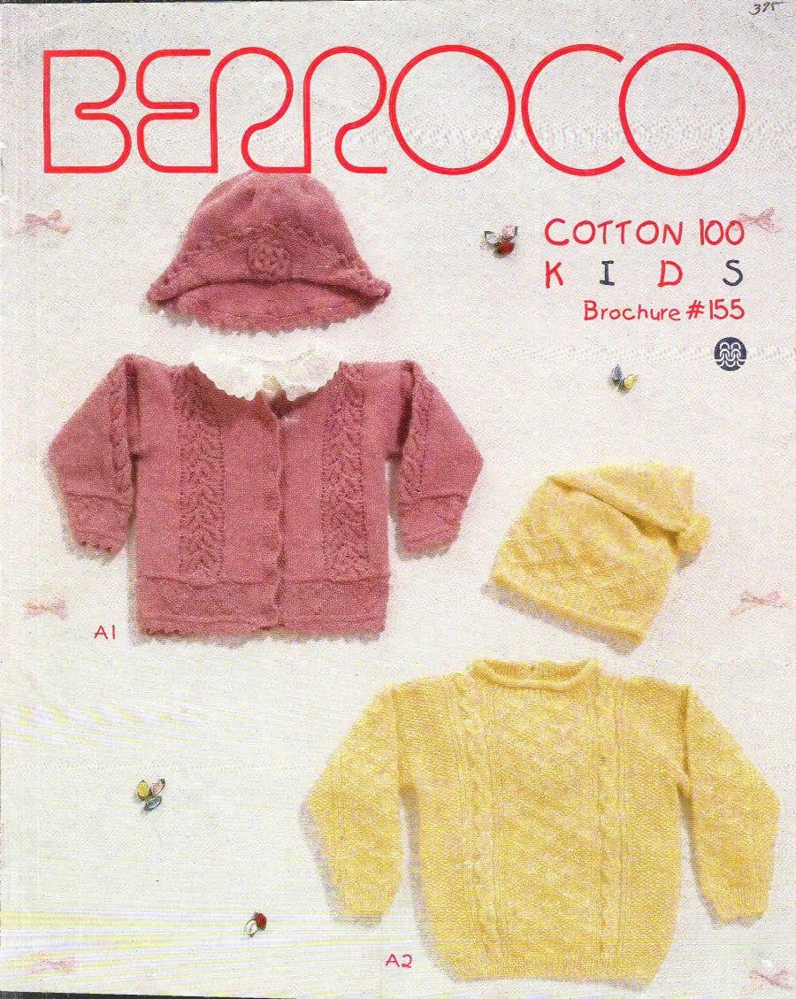 Berroco Cotton 100 Kids, Brochure #155 (1995)
