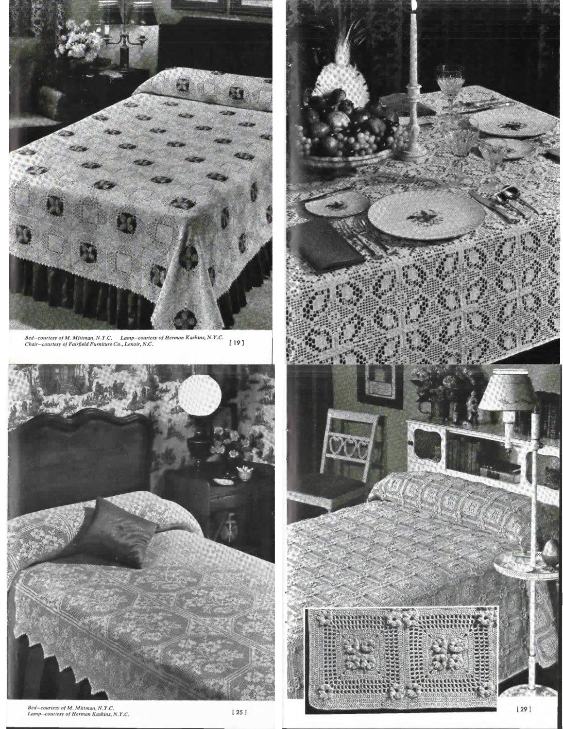 Coats & Clark’s Priscilla Tablecloths & Bedspreads – Book No. 164 (1965)