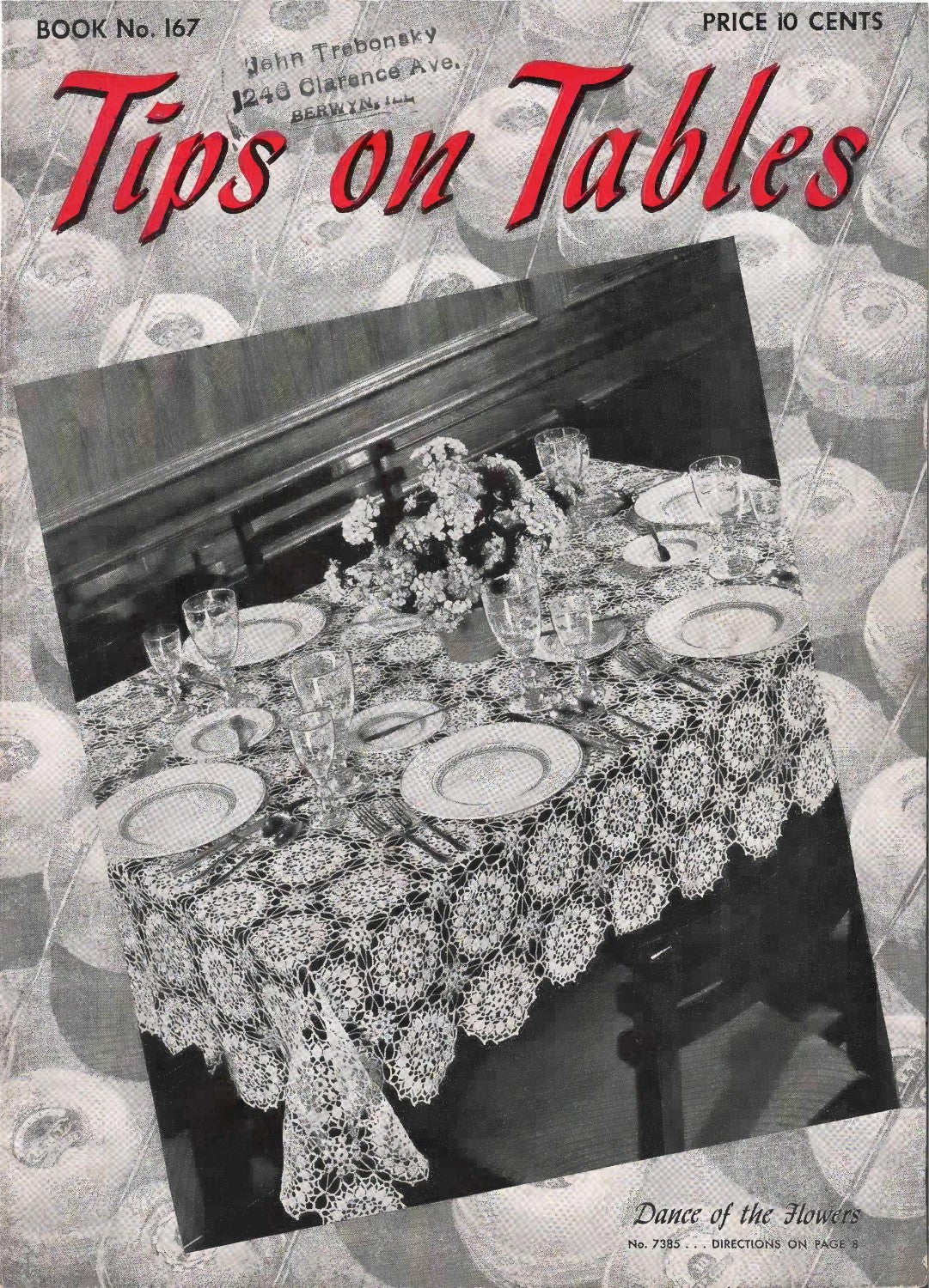 Tips on Tables, Book No. 167, circa 1941