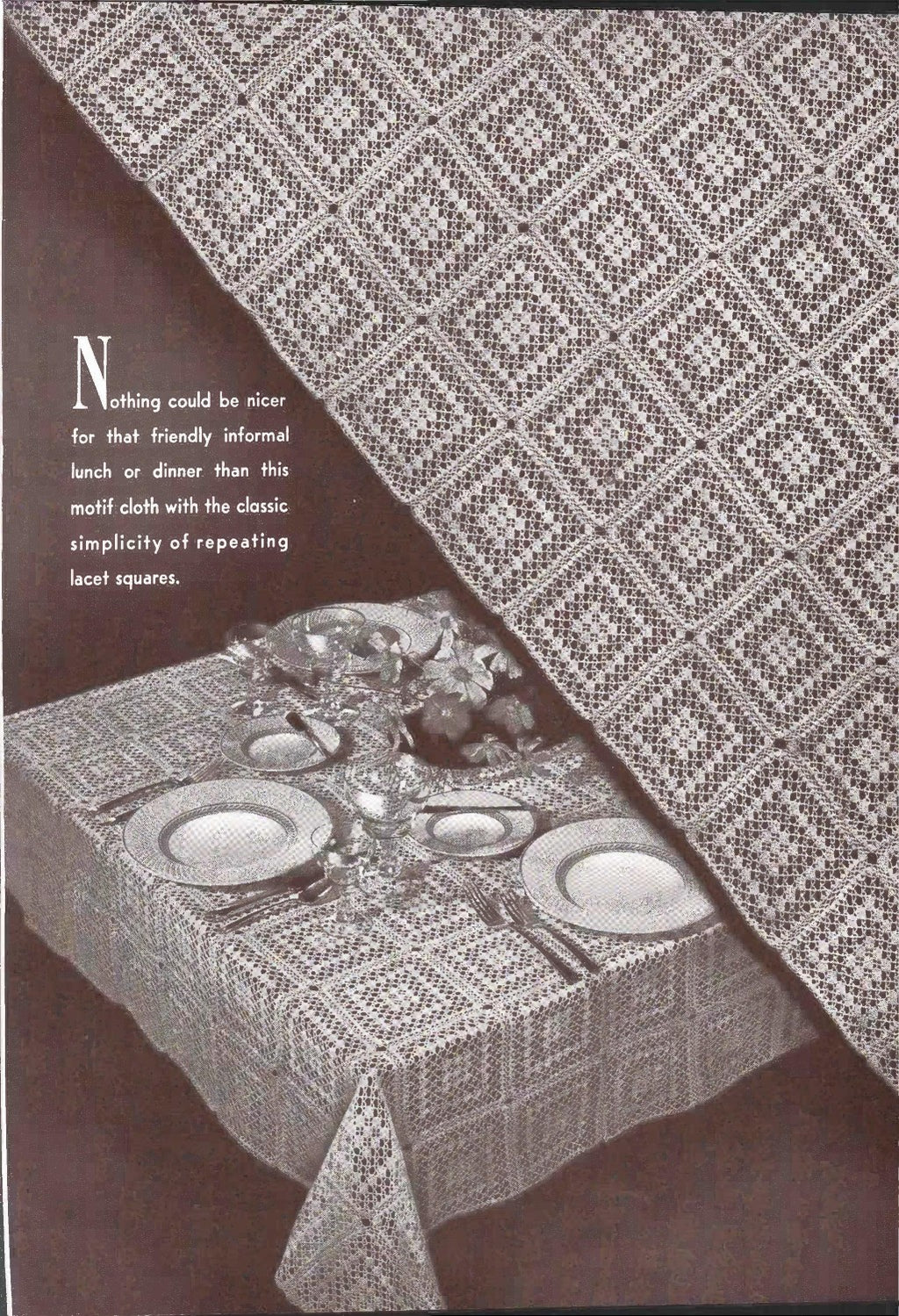 Crocheted Tablecloths and Luncheon Sets, Book No. 179, 1942