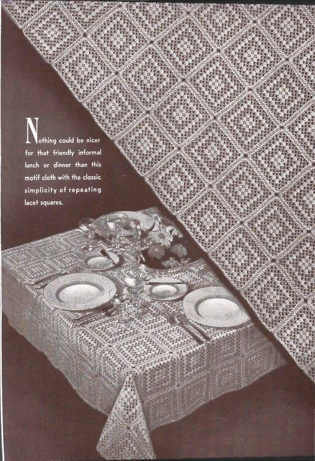 Crocheted Tablecloths and Luncheon Sets, Book No. 179, 1942