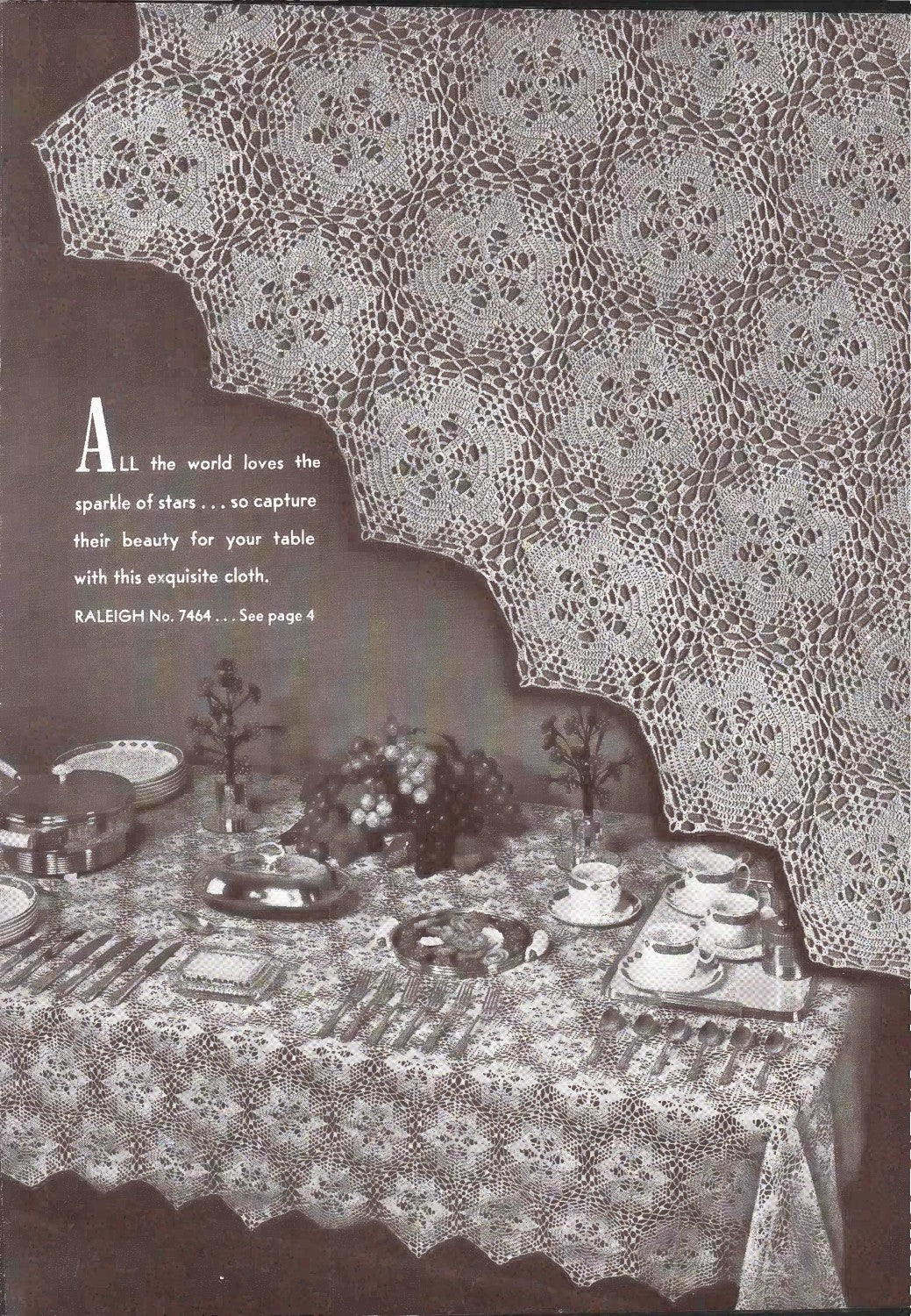 Crocheted Tablecloths and Luncheon Sets, Book No. 179, 1942