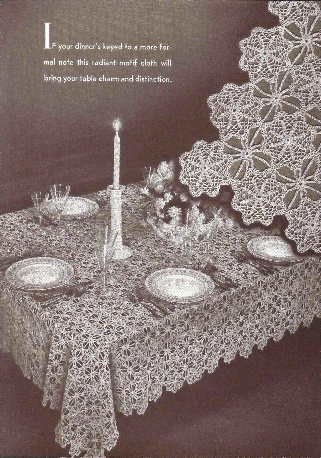 Crocheted Tablecloths and Luncheon Sets, Book No. 179, 1942
