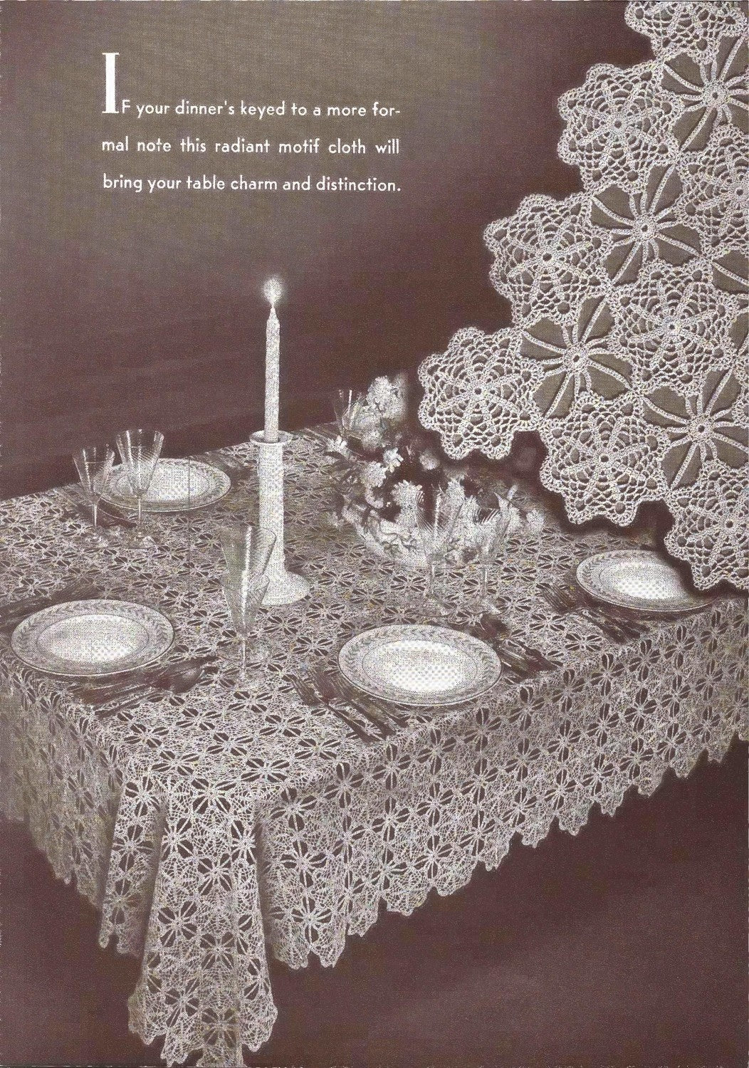 Crocheted Tablecloths and Luncheon Sets, Book No. 179, 1942