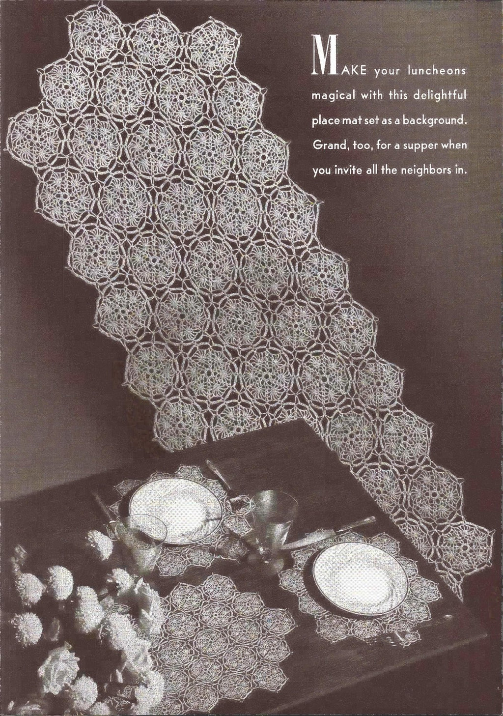 Crocheted Tablecloths and Luncheon Sets, Book No. 179, 1942