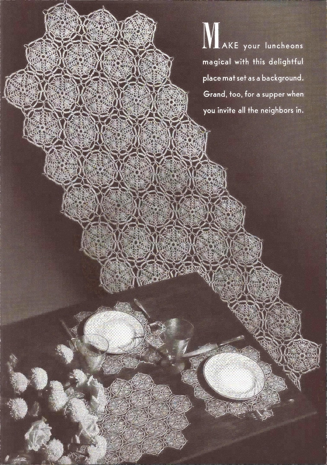 Crocheted Tablecloths and Luncheon Sets, Book No. 179, 1942