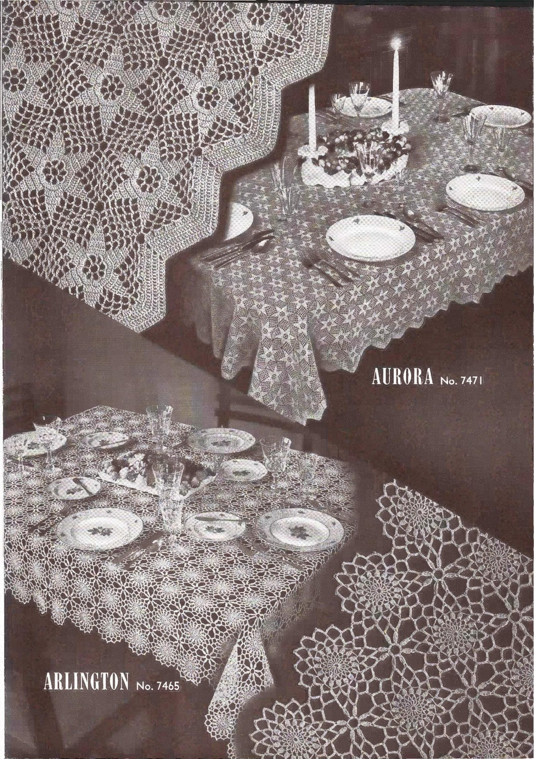 Crocheted Tablecloths and Luncheon Sets, Book No. 179, 1942