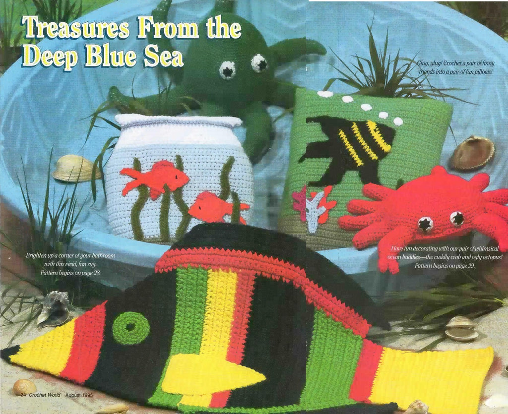 Crochet World August 1995 (Volume 18 Number 4)