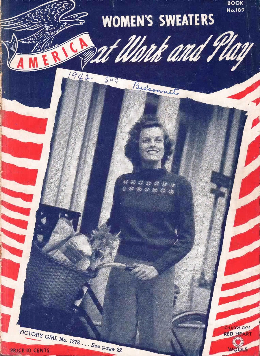 America at Work and Play — Women’s Sweaters, No. 189 (1942)