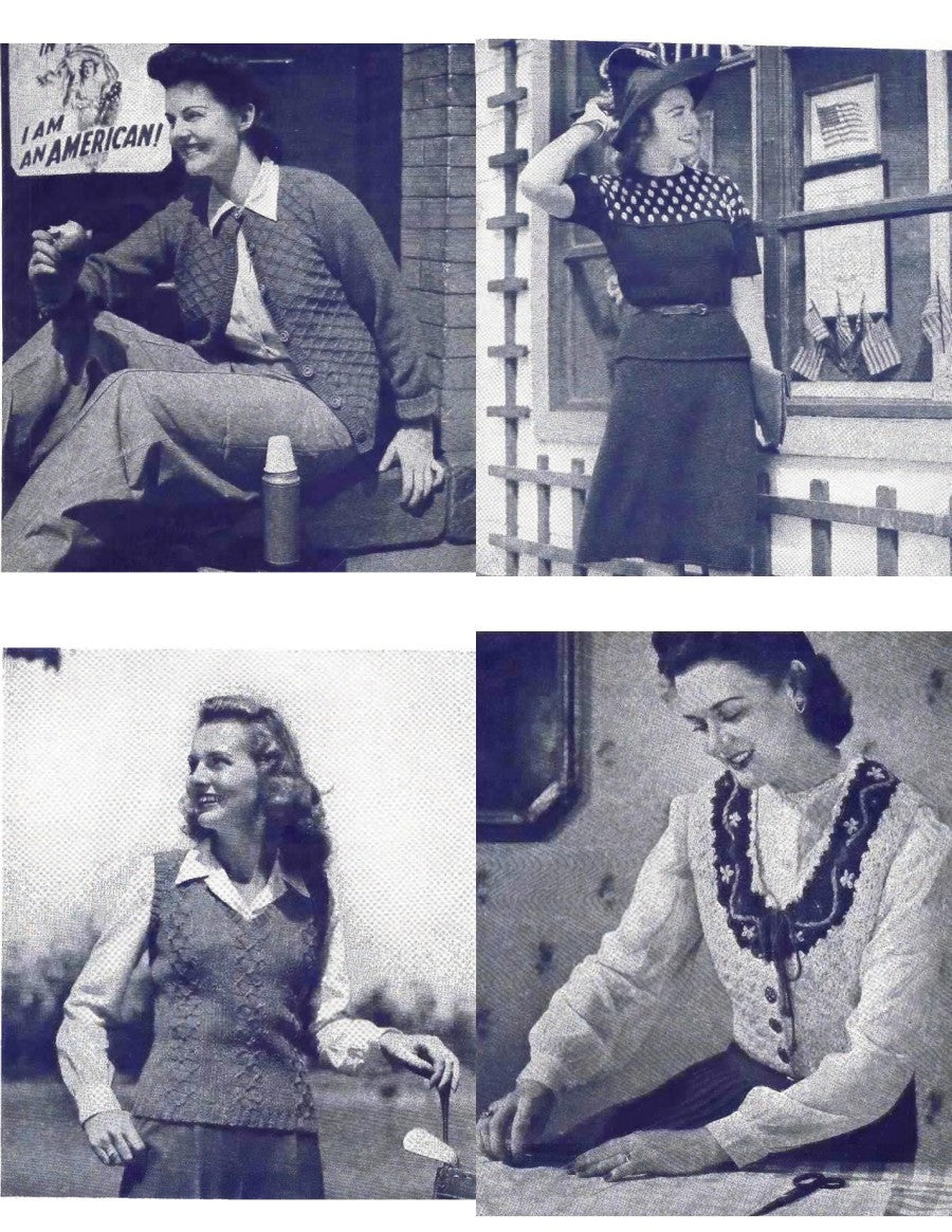 America at Work and Play — Women’s Sweaters, No. 189 (1942)