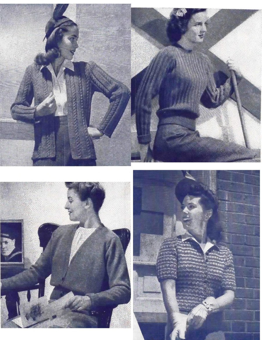 America at Work and Play — Women’s Sweaters, No. 189 (1942)